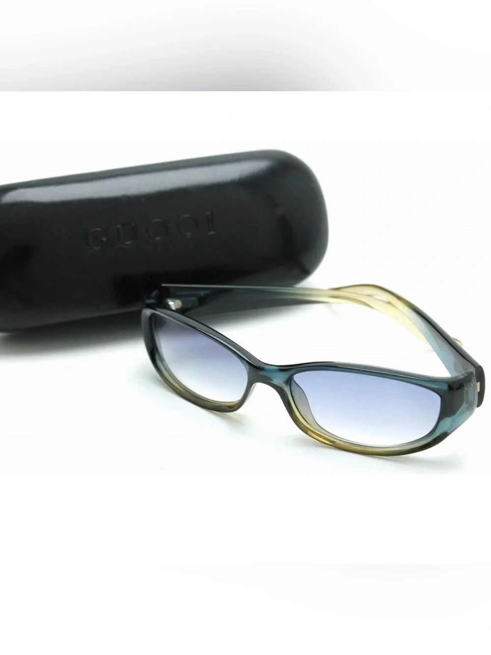 RARE Vintage Gucci GG 2455/S G9H Blue Gradient Y2K Sunglasses